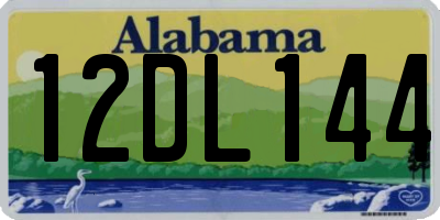 AL license plate 12DL144