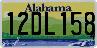 AL license plate 12DL158