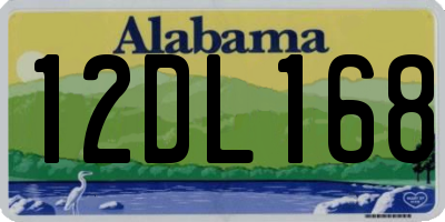 AL license plate 12DL168