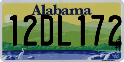 AL license plate 12DL172