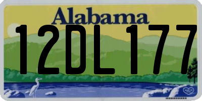 AL license plate 12DL177