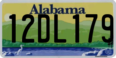 AL license plate 12DL179