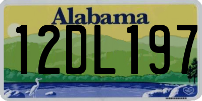 AL license plate 12DL197