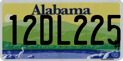 AL license plate 12DL225