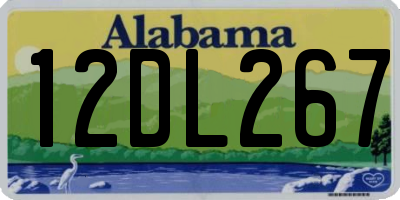AL license plate 12DL267