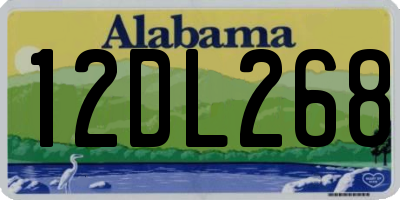 AL license plate 12DL268