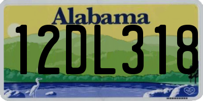 AL license plate 12DL318