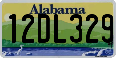 AL license plate 12DL329