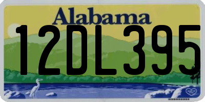 AL license plate 12DL395