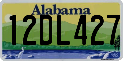 AL license plate 12DL427