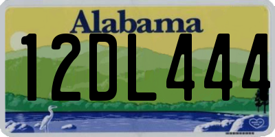 AL license plate 12DL444