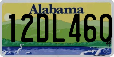 AL license plate 12DL460
