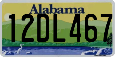 AL license plate 12DL467