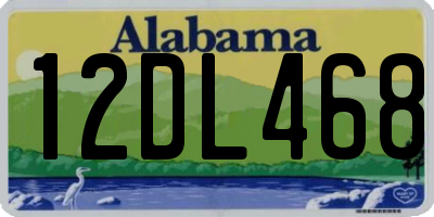 AL license plate 12DL468