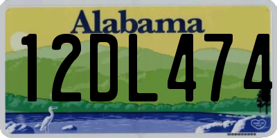 AL license plate 12DL474