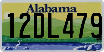 AL license plate 12DL479