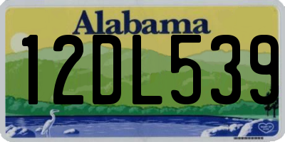 AL license plate 12DL539