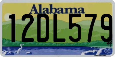 AL license plate 12DL579
