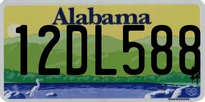 AL license plate 12DL588