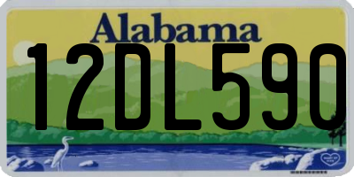 AL license plate 12DL590