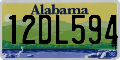 AL license plate 12DL594