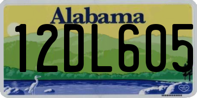 AL license plate 12DL605
