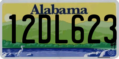 AL license plate 12DL623
