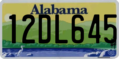 AL license plate 12DL645