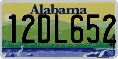 AL license plate 12DL652