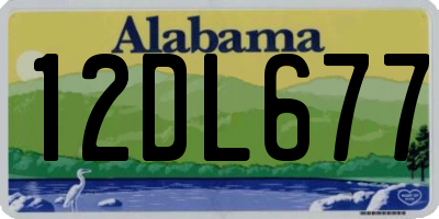 AL license plate 12DL677