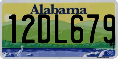 AL license plate 12DL679