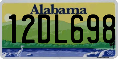 AL license plate 12DL698