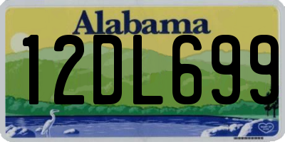 AL license plate 12DL699