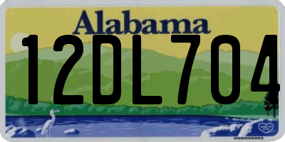 AL license plate 12DL704