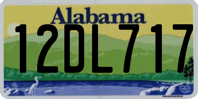 AL license plate 12DL717