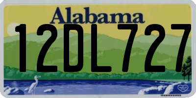 AL license plate 12DL727