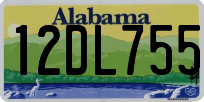 AL license plate 12DL755
