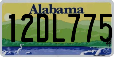 AL license plate 12DL775