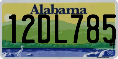AL license plate 12DL785