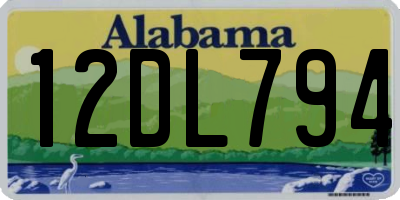 AL license plate 12DL794