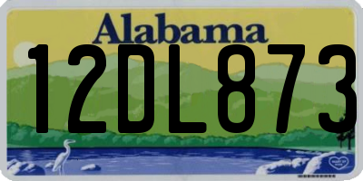 AL license plate 12DL873