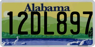 AL license plate 12DL897