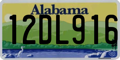 AL license plate 12DL916