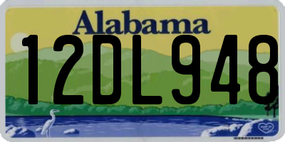 AL license plate 12DL948
