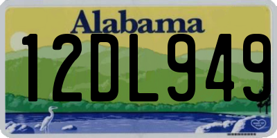AL license plate 12DL949
