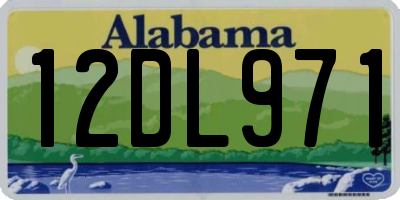 AL license plate 12DL971
