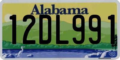 AL license plate 12DL991