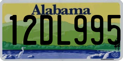 AL license plate 12DL995