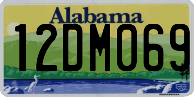 AL license plate 12DM069