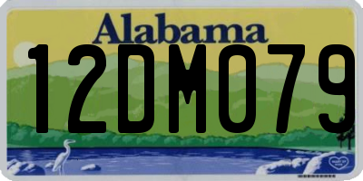 AL license plate 12DM079